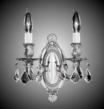 American Brass & Crystal WS9412-A-01G-PI - Two Light Wall Sconce